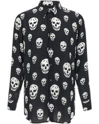 McQueen - Skull Print Shirt - Lyst
