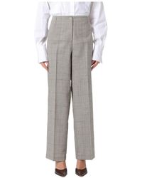 Semicouture - High-Waisted Casual Pants - Lyst