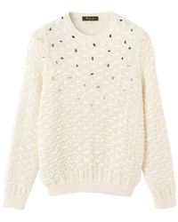 Loro Piana - Digha Embr Crew Neck Sweater - Lyst