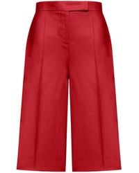 Max Mara - Kaki Pleated Bermuda Shorts - Lyst