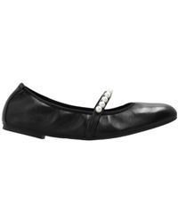 Stuart Weitzman - Goldie Embellished Ballet Flats - Lyst