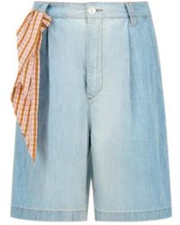 Marni - Plaid-Tie Bermuda Shorts - Lyst