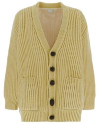 Bottega Veneta - V-Neck Knit Cardigan - Lyst