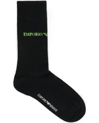 Emporio Armani - Logo Knitted Socks - Lyst