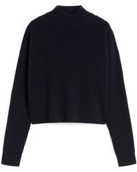 Max Mara - Studio Mock Neck Ribbed Jumper - Lyst