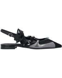 Pinko - Bow Pointed Toe Slingback Pumps - Lyst