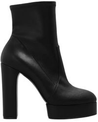 Casadei - Betty Almond Toe Boots - Lyst