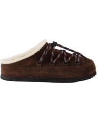 Prada - Suede Mules - Lyst