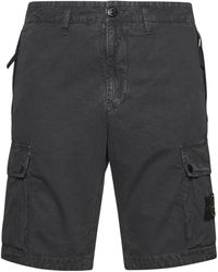Stone Island - Compass Patch Bermuda Shorts - Lyst