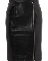 Tom Ford - Panelled Leather Mini Skirt - Lyst