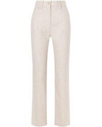 KHAITE - Wool And Cashmere-Blend Straight-Leg Pants - Lyst