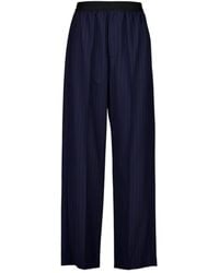 Balenciaga - Pinstriped Elastic Waist Pants - Lyst