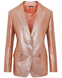 Tom Ford - Single-Breasted Glitter Detailed Blazer - Lyst