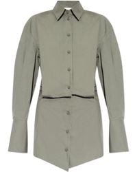The Attico - The Asymmetric Mini Shirt Dress - Lyst