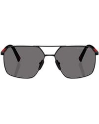 Prada Linea Rossa - Prada Eyewear Aviator Sunglasses - Lyst