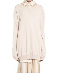 Ann Demeulemeester - Helle Off-Shoulder Sweatshirt - Lyst