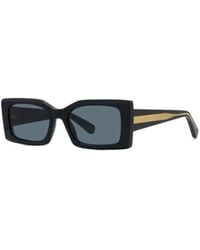 Stella McCartney - Eyewear Rectangle Frame Sunglasses - Lyst