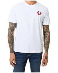 True Religion - Blazing World Tour Logo Applique Tee - Lyst