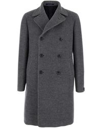 Tagliatore - Double-Breasted Tailored Coat - Lyst