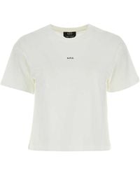 A.P.C. - Crewneck Short-Sleeved T-Shirt - Lyst