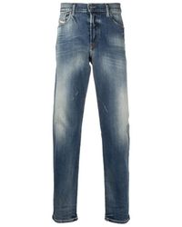 DIESEL - High-Rise Straight-Leg Jeans - Lyst