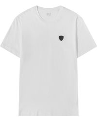 EA7 - Logo-Patch Cotton T-Shirt - Lyst