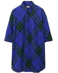 Burberry - Checkered Short-Sleeved Shirt - Lyst