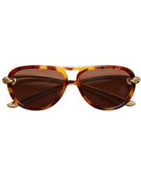 Bottega Veneta - Knot Aviator Sunglasses - Lyst