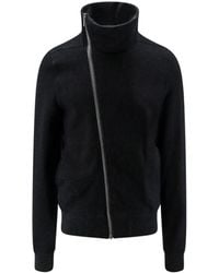 Rick Owens - Bauhaus Asymmetric Zip Sweatshirt - Lyst