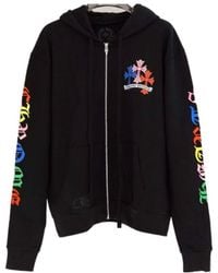 Chrome Hearts - Long Sleeve Zip-Up Sweatshirt - Lyst
