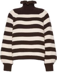 Max Mara - Wool-Cashmere Stripe Sweater - Lyst