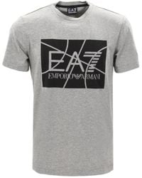 EA7 - Logo Detail T-Shirt - Lyst