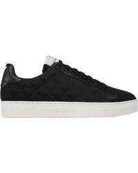 Emporio Armani - Round Head Lace-Up Casual Shoes - Lyst