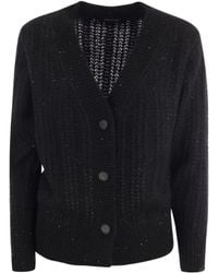 Fabiana Filippi - Sequin-Embellished V-Neck Cardigan - Lyst