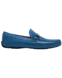 Ferragamo - Ferragamo Gancini Driver Ornament Moccasin Shoes - Lyst
