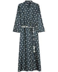 Max Mara - Polka Dot Mini Dress - Lyst