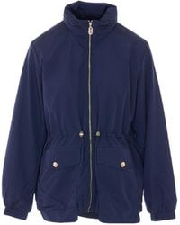 Liu Jo - Drawstring High-Neck Coat - Lyst
