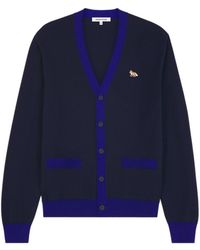 Maison Kitsuné - Maison Kitsuné Baby Fox-Patch Button-Up Cardigan - Lyst