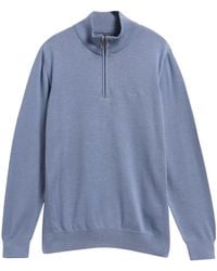 Barbour - Quarter-Zip Knit Jumper - Lyst