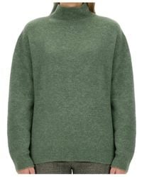 Alysi - High-Neck Knitted Jumper - Lyst