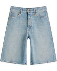 Amiri - Faded Denim Shorts - Lyst