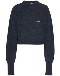ROTATE BIRGER CHRISTENSEN - Cuffed-Sleeve Crewneck Sweater - Lyst