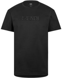 Fendi - Logo Short-Sleeved T-Shirt - Lyst