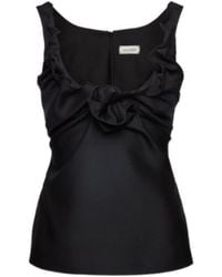 Magda Butrym - Ruffled Sleeveless Top - Lyst