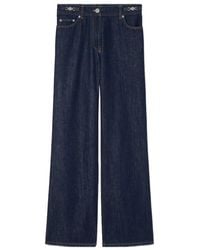 Versace - Logo-Patch Straight Leg Jeans - Lyst