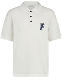 Ferragamo - Ferragamo Logo Embroidered Short Sleeved Polo Shirt - Lyst