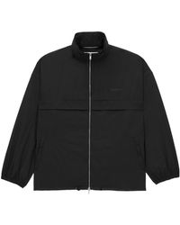 Saint Laurent - Logo Embroidered Zip-Up Jacket - Lyst