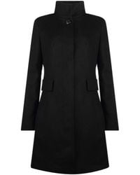 Max Mara - Studio Agnese High Neck Button-Up Coat - Lyst