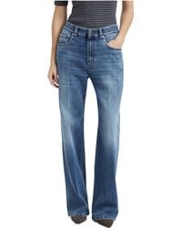Brunello Cucinelli - Logo Patch Straight Leg Jeans - Lyst
