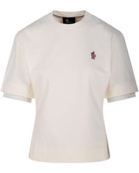Moncler - Grenoble Logo Patch Crewneck T-Shirt - Lyst
